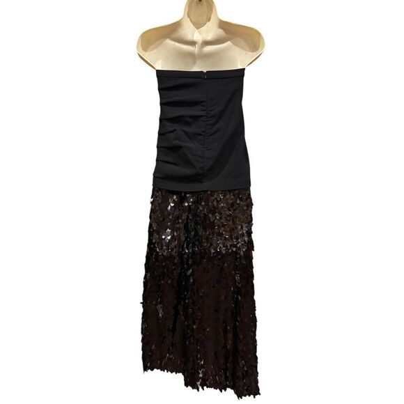 Rachel Comey Destra Strapless Sequin Dress in Black NWT Size XS - Picture 2 of 4